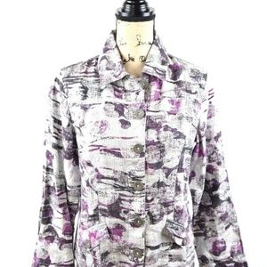 Chico’s Size 0 Small 4 Jacket Linen Long Sleeve Me